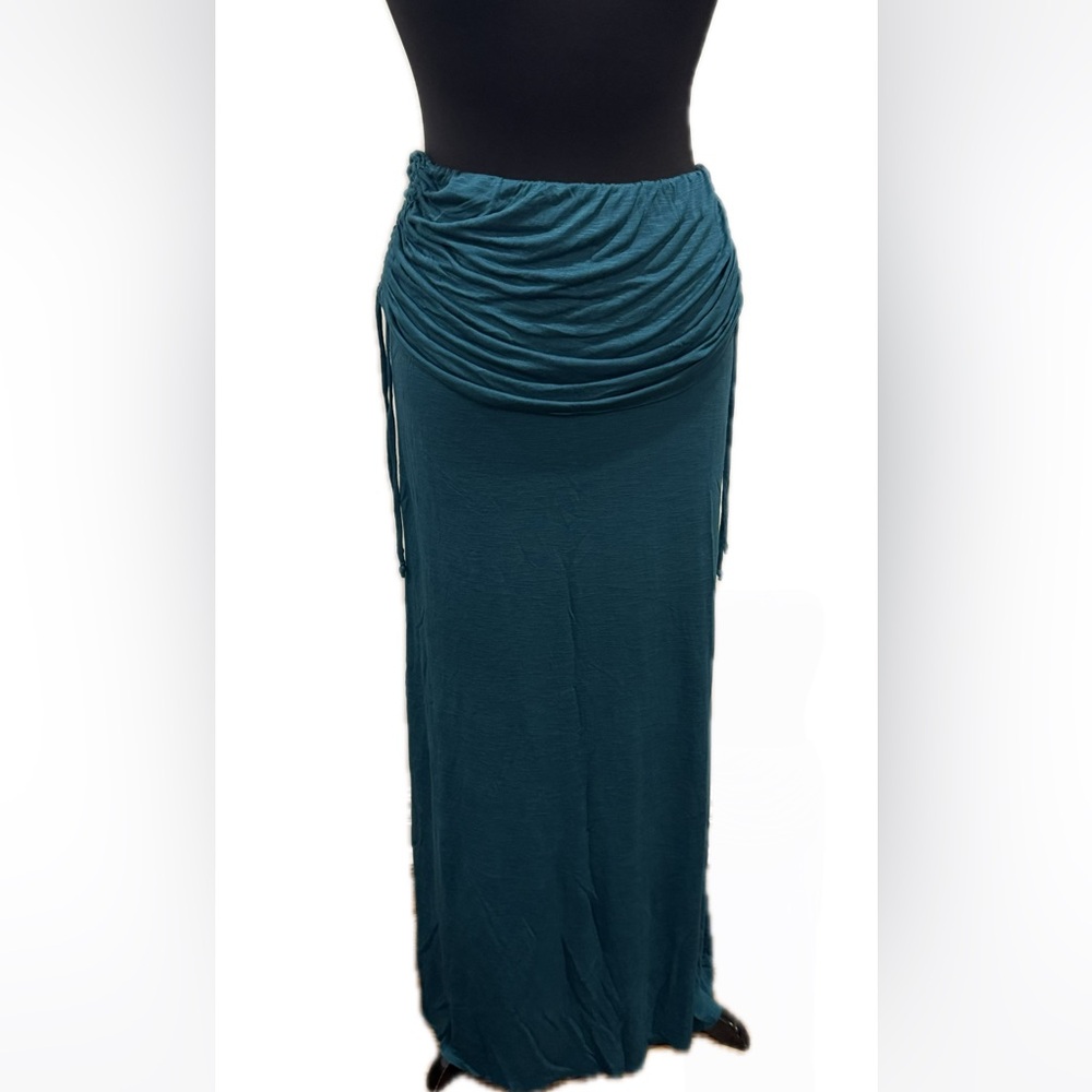 Elegant Teal Maxi Skirt Brigitte Bailey size Medium
